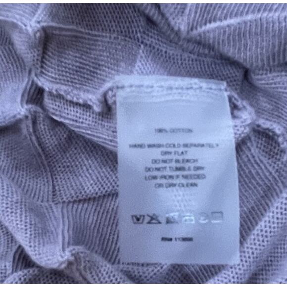 Margaret O'Leary Dimensional Origami Lilac Purple Elbow-length Turtleneck Sz S - Picture 7 of 10